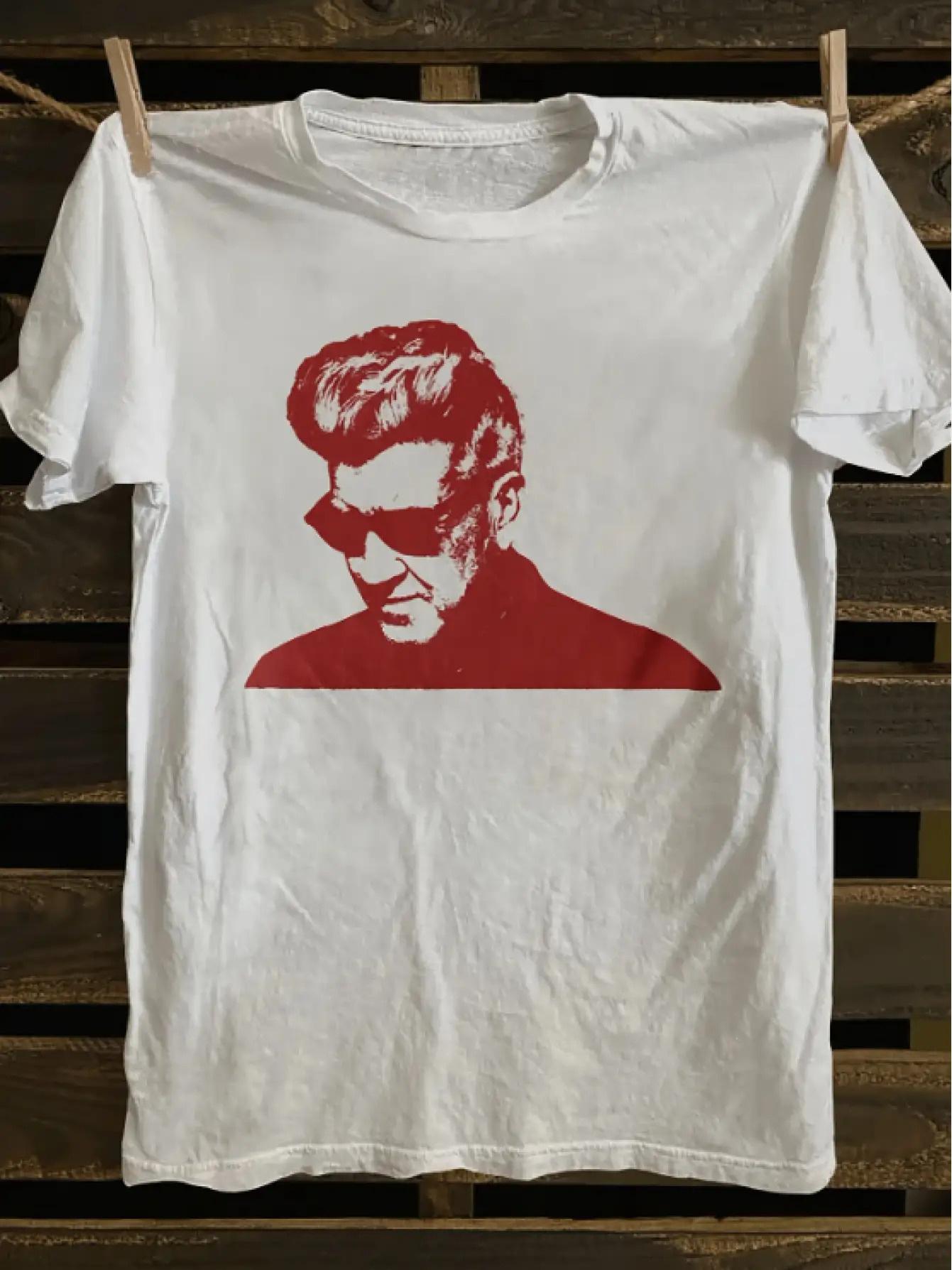 

Men s Vintage Punk Rock T-Shirt - Soft Cotton Loose Fit Tee with Red Graphic S