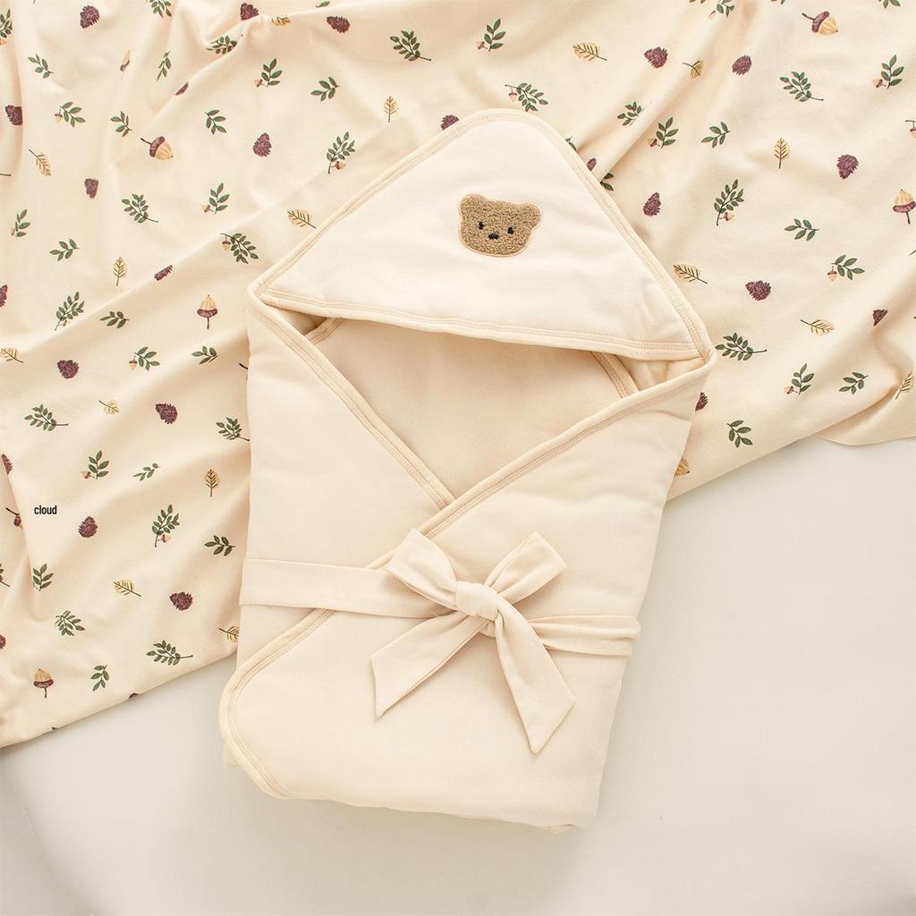 Pure Cotton Thickened Newborn Swaddle Blanket for Autumn/Winter - A-Class Mother-Baby Grade