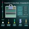 7+2 Space Beans Float Seat Set: Full Silicone Space Beans with 8-Shaped Ring Mainline Accessories