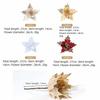 26CM Konstgjord Julstjärna Blomma Paljetter Glittrande Jul Glitter Blomma Glitter Simulering Blommor Julgransprydnad