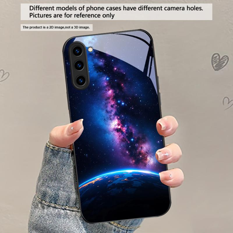 

Hot orange gold color For Samsung Galaxy S20 S21 S22 S23 Plus S24 FE S25 Ultra S26 Edge S25+ S20+ S22+ Black Glass Phone Case Galaxy S25 Edge