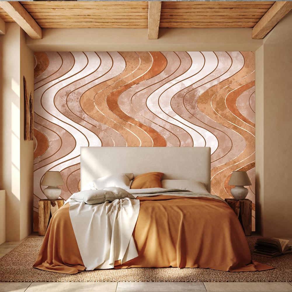 Wallpaper Vertical wavy lines