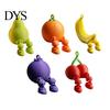 Short Leg Fruit Design 3D Printed Figure Collectible Figurine Cute Banana Orange Blueberry Cherry For Adults Shelf Ornament with Dangling Legs