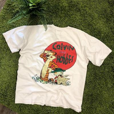 CALVIN AND HOBBES Retro Graphic Unisex Tee Gift For Fan S-5XL