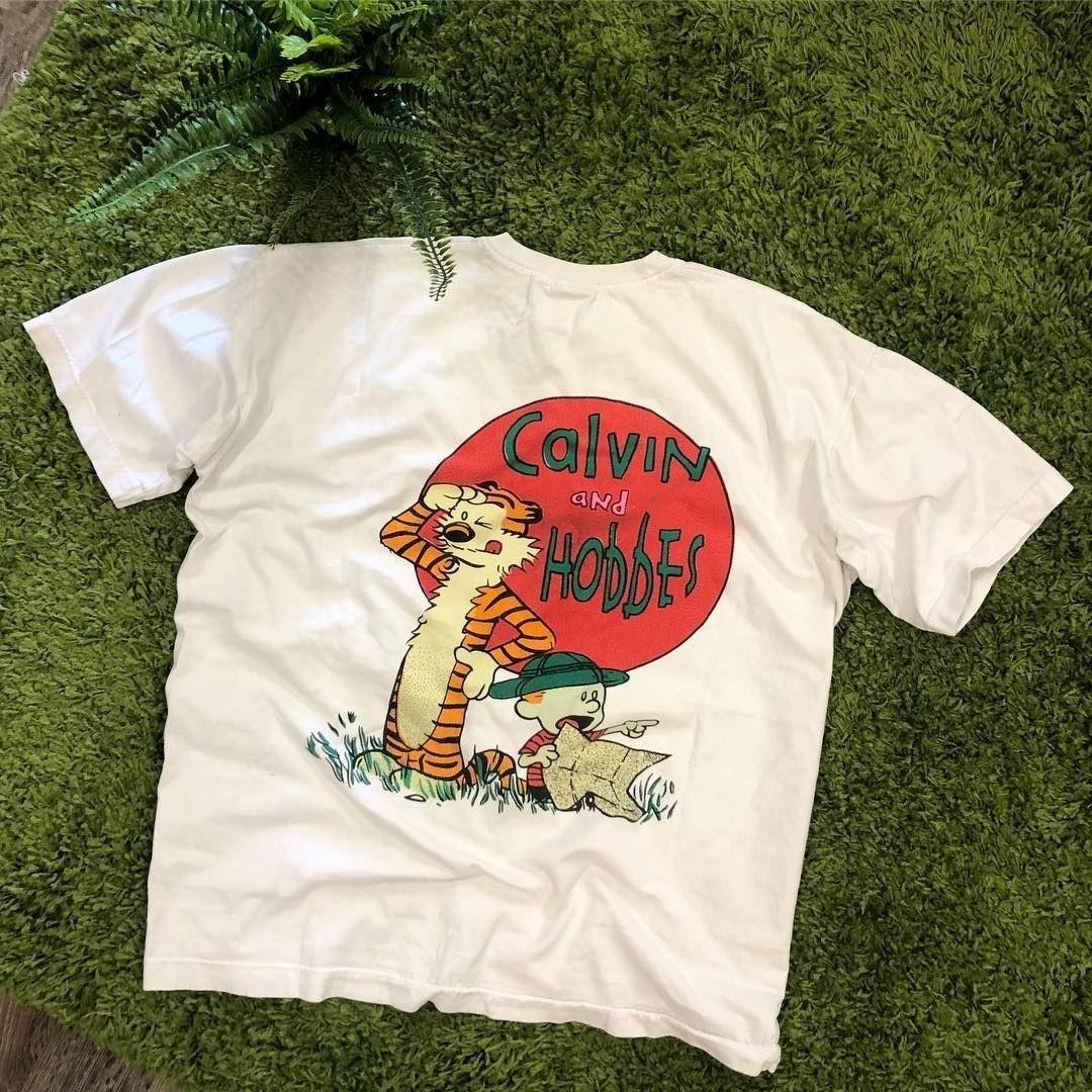 CALVIN AND HOBBES Retro Graphic Unisex Tee Gift For Fan S-5XL S