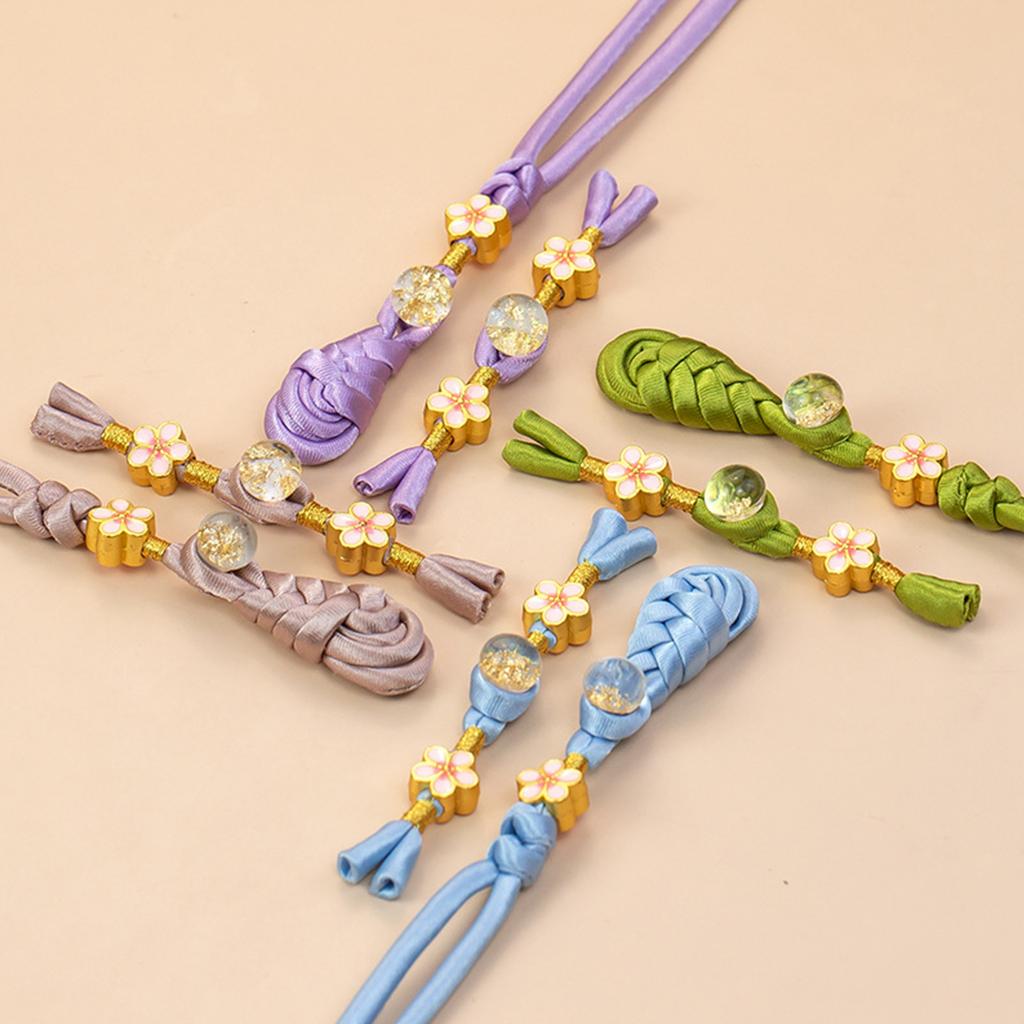 Fringed Flower Frog Button for Chinese Cheongsam Ethnic Costume Closure Button for Sewing Sweater Cardigan Evening Gowns