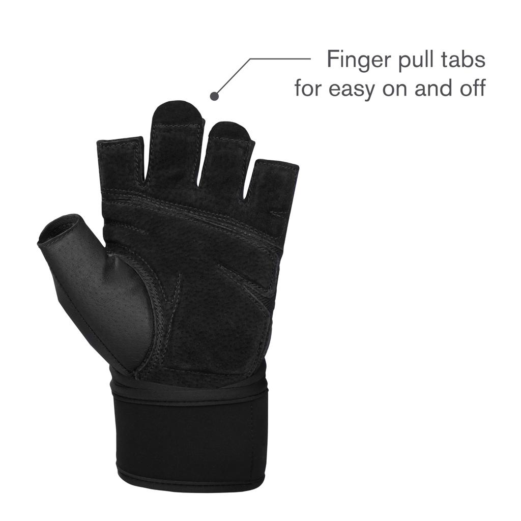 Japanese Harbinger Training Gloves for Strength Training and Heavy Wrist Wrap Gloves Size S 22291 [Official Product] Lifting, 2.0, Black, (Glove