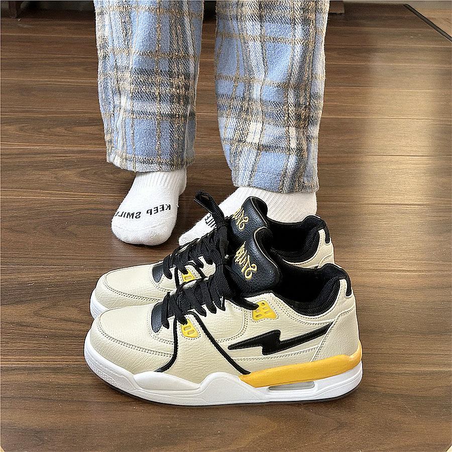 Hongkong-Stil Luftkissen-Plateauschuhe Herren Ins Trend 2026 Sommer Neue Studenten Paare Dicksohlige Sportliche Freizeitschuhe Weiß