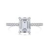 Emerald Cut D Color Moissanite Ring for Women - European American Fancy Design
