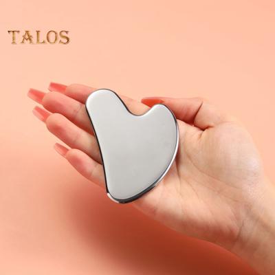 Tábua de raspagem de aço inoxidável, ferramenta Gua Sha para cuidados faciais, pescoço, costas, ombros, antienvelhecimento, pele, aperto, massageador facial