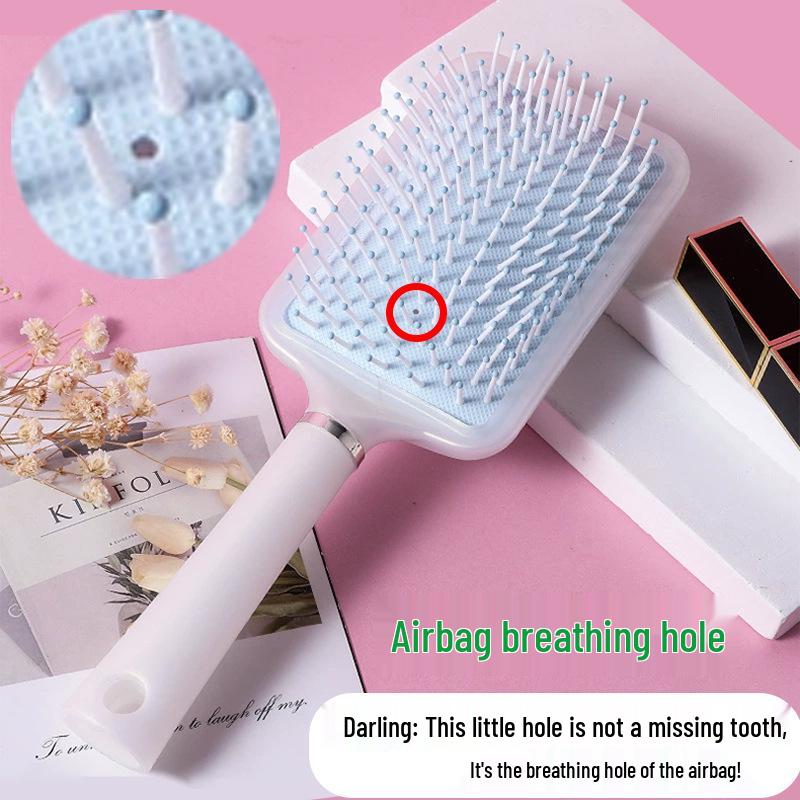 Mermaid Macaron Color Air Cushion Comb: Fluffy, Elastic Massage Comb for Women's Hairdressing, Customizable for Enhanced Hair Care