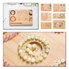 Bamboo Bead Board Jewelry Making Board Deep Grooves DIY Bracelet Bead Board Bamboo Beading Tray for Necklace Bracelet