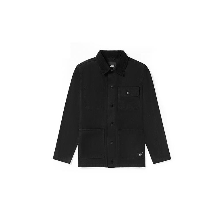 Men s Vans Casual Sports Black Jacket VN0A3WF1BLK L