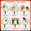 Outdoor Decorations - Glow in The Dark Skeleton Silhouette Lawn Signs  for Halloween Lawn Garden Front Yard Decorations Outside