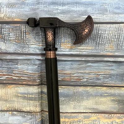 91.44 Cm Viking Walking Stick Canes Wood Two Fold Unique Design Handle
