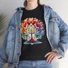 Retro Yoga Zen Lotus Flower T-Shirt - Cute Floral Tee for Relaxing