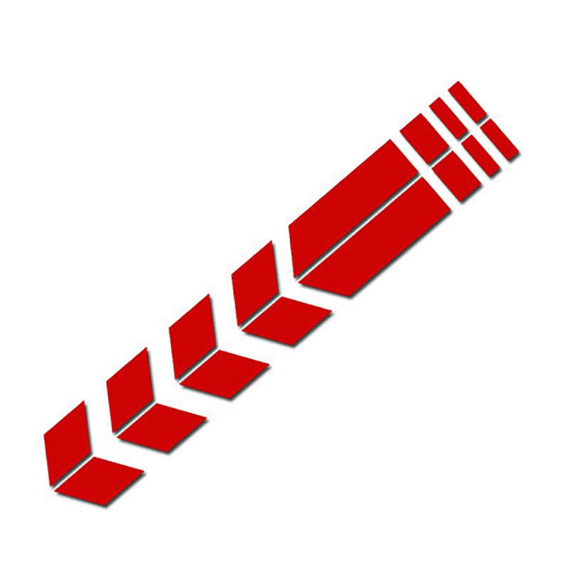 Universal Motorcycle Reflective Stickers Car Motorbike Scooter Arrow Stripes Fender Decals Waterproof Warning Decoration