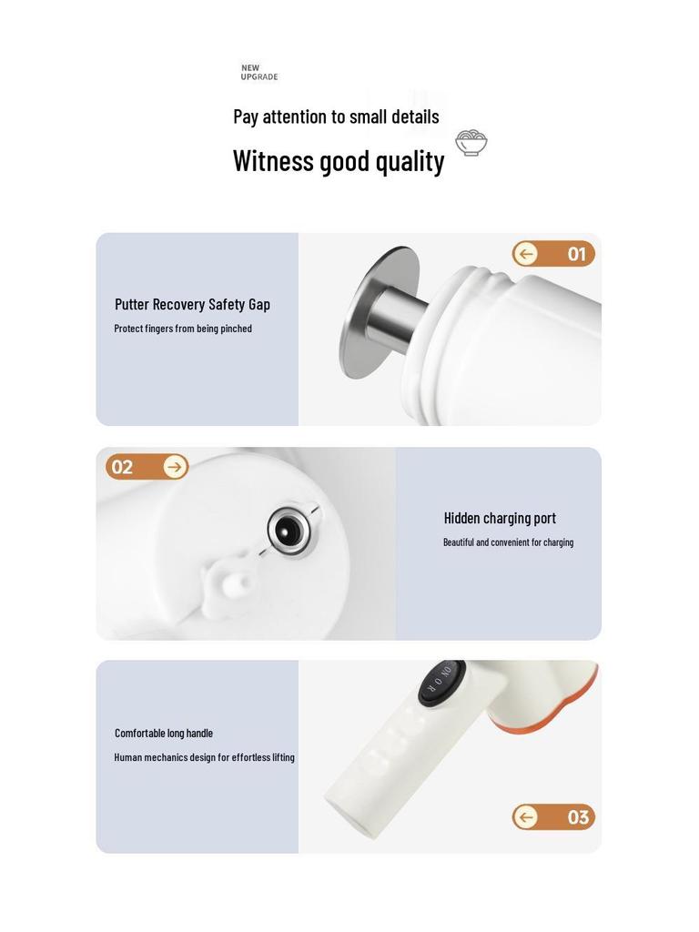 Tragbarer Einhand-Automatik-Nudelbereiter: Grenzüberschreitend, Multifunktional, Drahtlose Teigpresse & Haushaltsmaschine