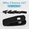 Black Velvet Hangers Clips, Non-Slip Velvet Clips for Skirt Hanger Pants Hanger Suit Velvet Hangers, Strong Hangers Clip Fit for Thin Velvet Hangers(B