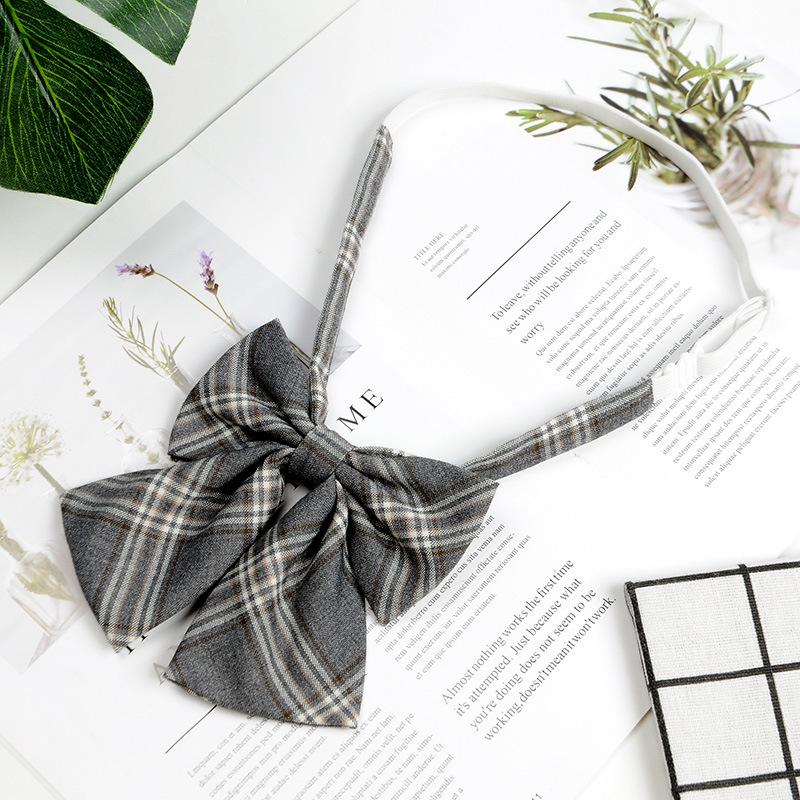 JK Women's Brown Retro Japanese School-Style Bow Tie