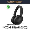 SOULWIT Replacement Ear Pads and Cushions for Sony Inzone H5 (WH-G500), Noise-Isolating Foam Earmuffs with Durable Mesh Fabric Ear Cups - Black