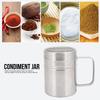 Stainless Steel Kitchen Seasoning Jar Household Spices Pepper Salt Condiment Bottle