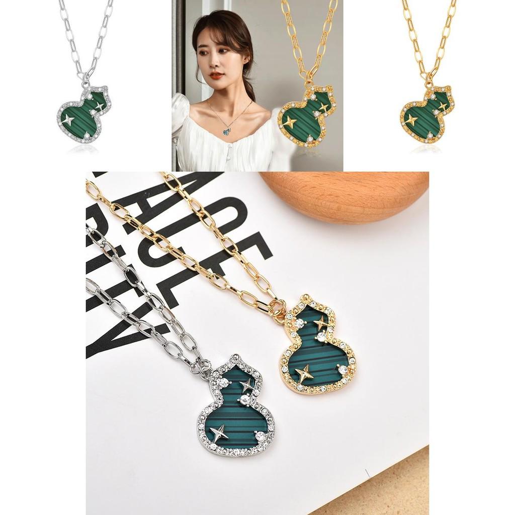 Stunning Titanium Steel Starry Gourd Necklace For Men And Women With Elegant Design