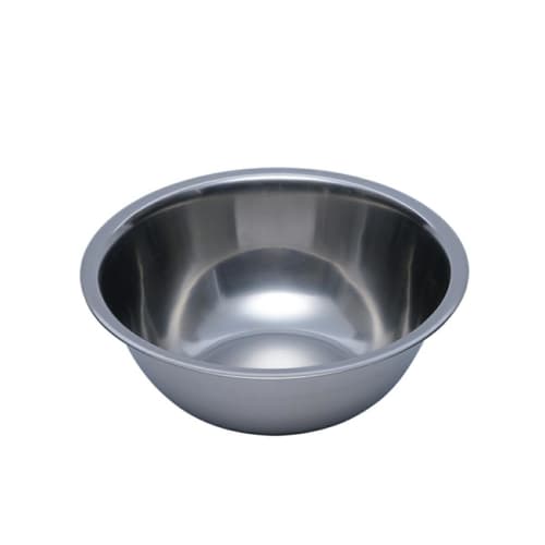 Thunder Group Stainless Steel Mixing Bowl, 27cm, Approx. 4730ml Capacity, for Food Preparation, Mixing, and Commercial Use, SLMB005
