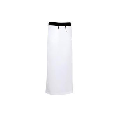 Floral Logo Print Split Hem Sporty Maxi Skirt Women Bottoms 532047-02