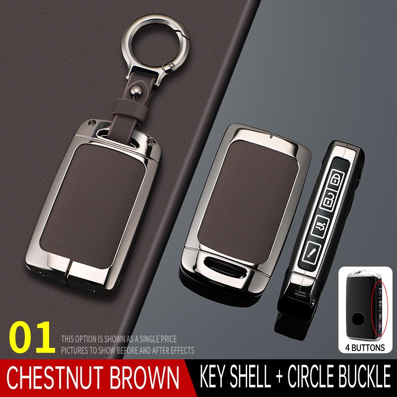Mazda 3 Key Case with Angkesaila Buckle for CX4/CX5/Atz/CX30 - High-End Shell Bag for Men and Women