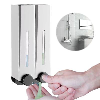 Shower Soap Dispenser No Drill Shampoo and Conditioner Dispenser 500ml Refillable Shower Dispenser for Home & Kitchen
