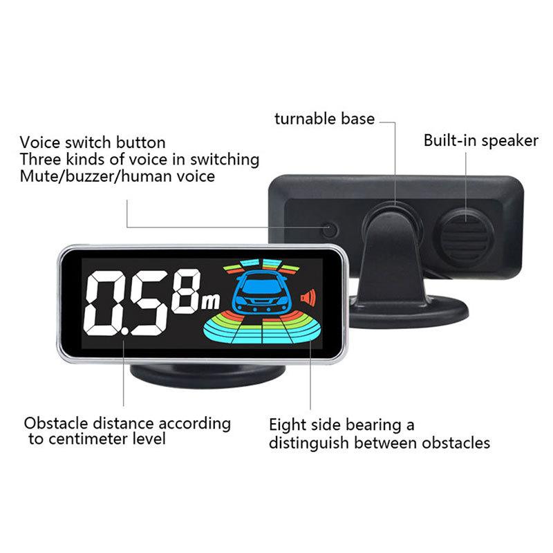 Multiple Radar Parking Sensor Kit Backlight Parktronic LED Display System Backup Monitor Detector Assistant