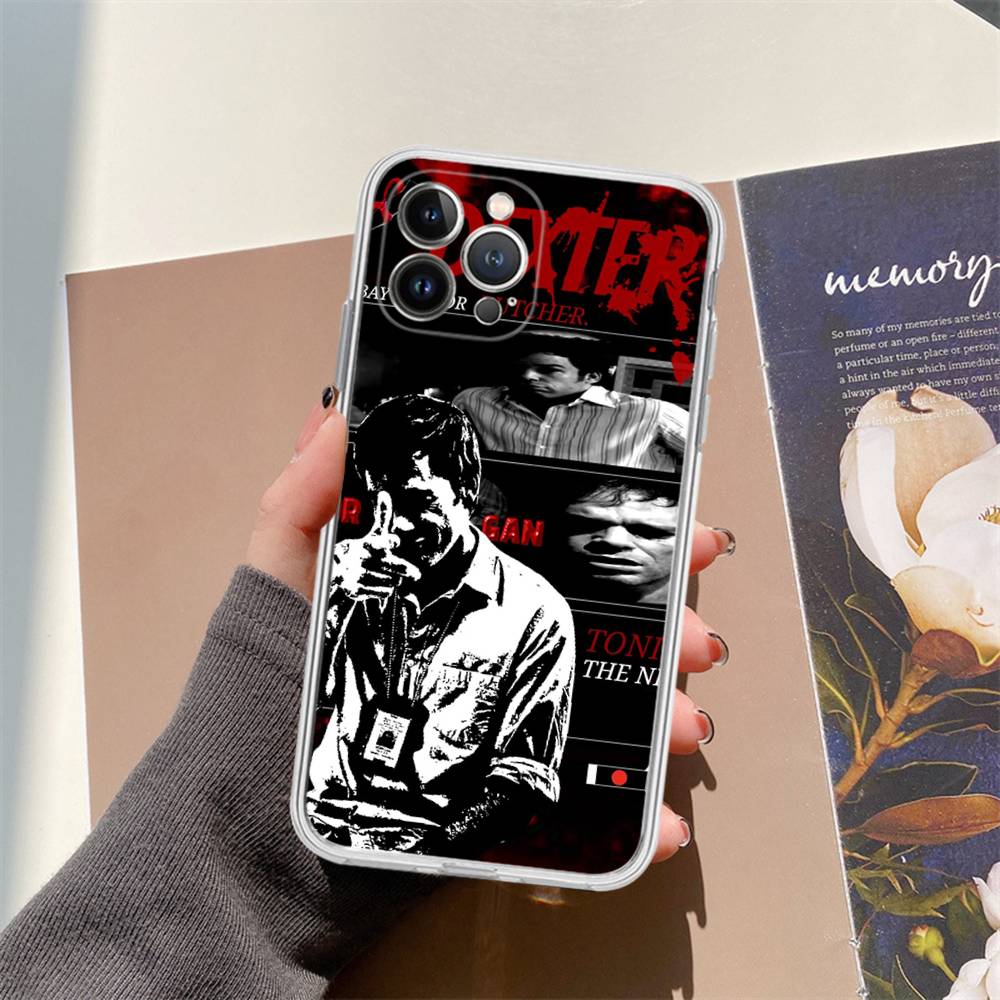 Dexter Morgan For IPhone 17 16 15 14 13 12 11 Pro Max Plus Transparent Soft TPU Phone Cover
