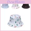 Novedad Sombrero de Pescador con Estampado de Champiñones Sombrero para el Sol Para Estudiantes Sombrero de Pareja de Verano
