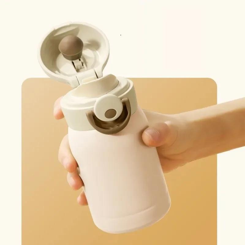 220ml/350ml Mini Thermos Cup Pocket Cup Stainless Steel Thermal Coffee Mug Vacuum Flask Insulated  Water Bottle Kids Gift