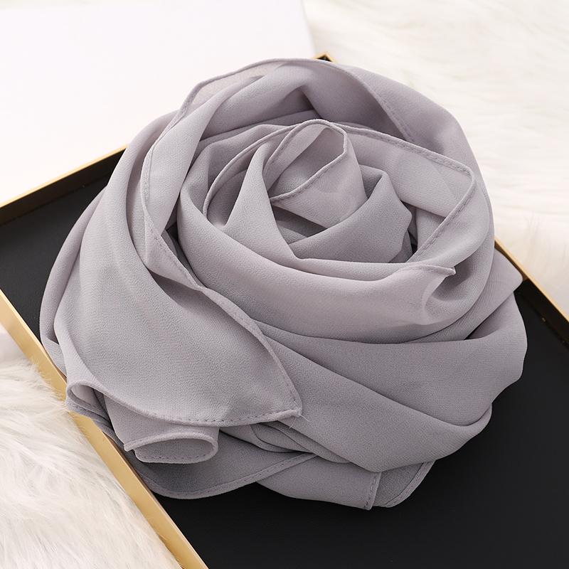 Muslim Hijab Scarf With Zipper Plain Bubble Chiffon Ready To Wear Veiled Hijab Wrap Solid Shawls Headscarf Turban Ramadan
