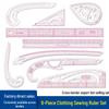 9-Piece Sewing & Pattern Making Ruler Set: Grading & Curve Rulers for Clothing Design