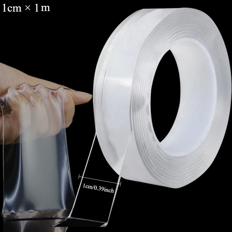 1/3/5m Nano Tape Double-Sided Adhesive Tape Traceless Waterproof Tape for Bathroom Kitchen Sink Tap Gel Sticker