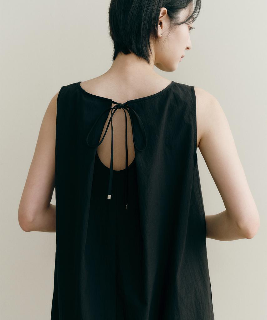 Ost Kaka Color-Blocked Sleeveless Mini Dress Black