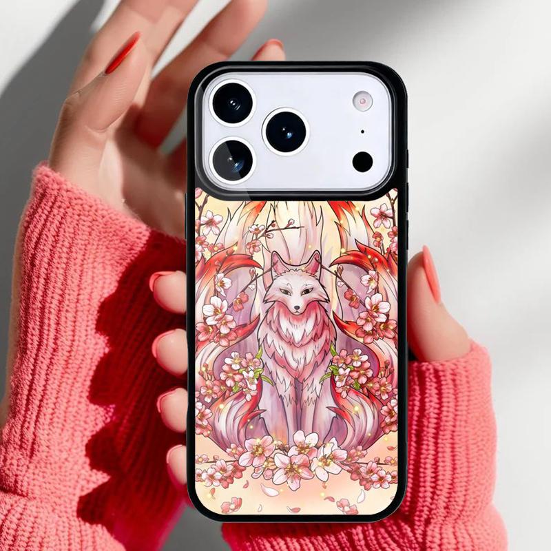 Anime Funny Fox Phone Case for iPhone 17 16 15 14 13 Pro Max Back Cover for 12 11 Pro Coque