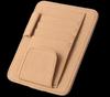 Multifunctional Leather Car Sun Visor Organizer with Glasses Clip and Card Holder