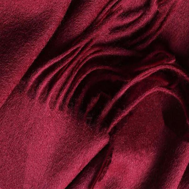 Warm Tassel Shawl Autumn and Winter Solid Color Cashmere Scarf Winter Solid Color Wool Scarf for Men and Women