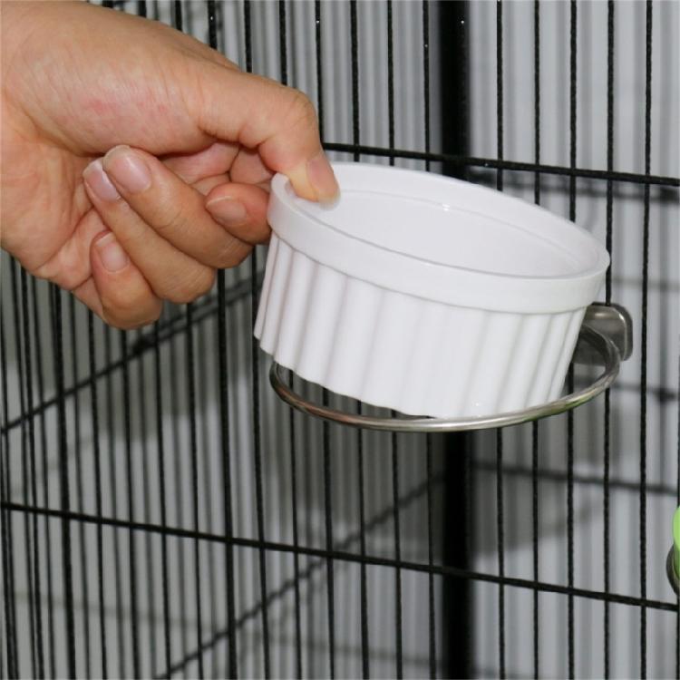 Parrot Food Bowl Clamps Holders Coops Cup,Bird Cage Water Bowl for Parakeet African Greys Conure Bird Feeding Dish Cups
