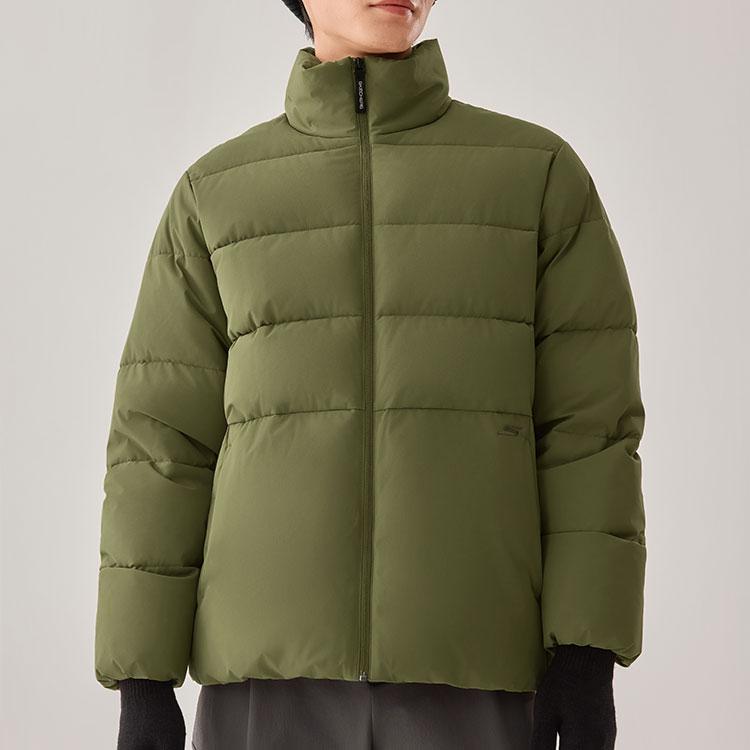 Skechers Water Resistant Windproof Warm Comfortable Outdoor Casual Fashion Jacket Men Jacket Martini-Olive-Green P425M180-05HR