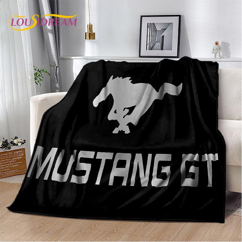 Klassiker 3D F-Ford GTR Mustang Auto Weiche Decken, Halten Warm Kuscheldecke Bequeme Decke für Picknick Betten Sofa Zuhause Schlafzimmer