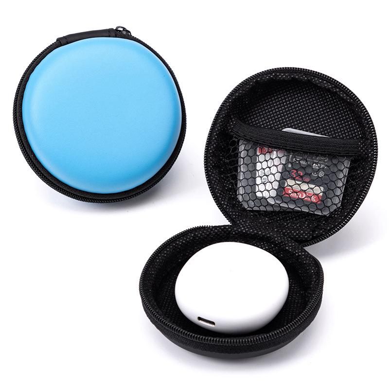 Round EVA Earphone Storage Case - Multifunctional Bluetooth Earbud Organizer