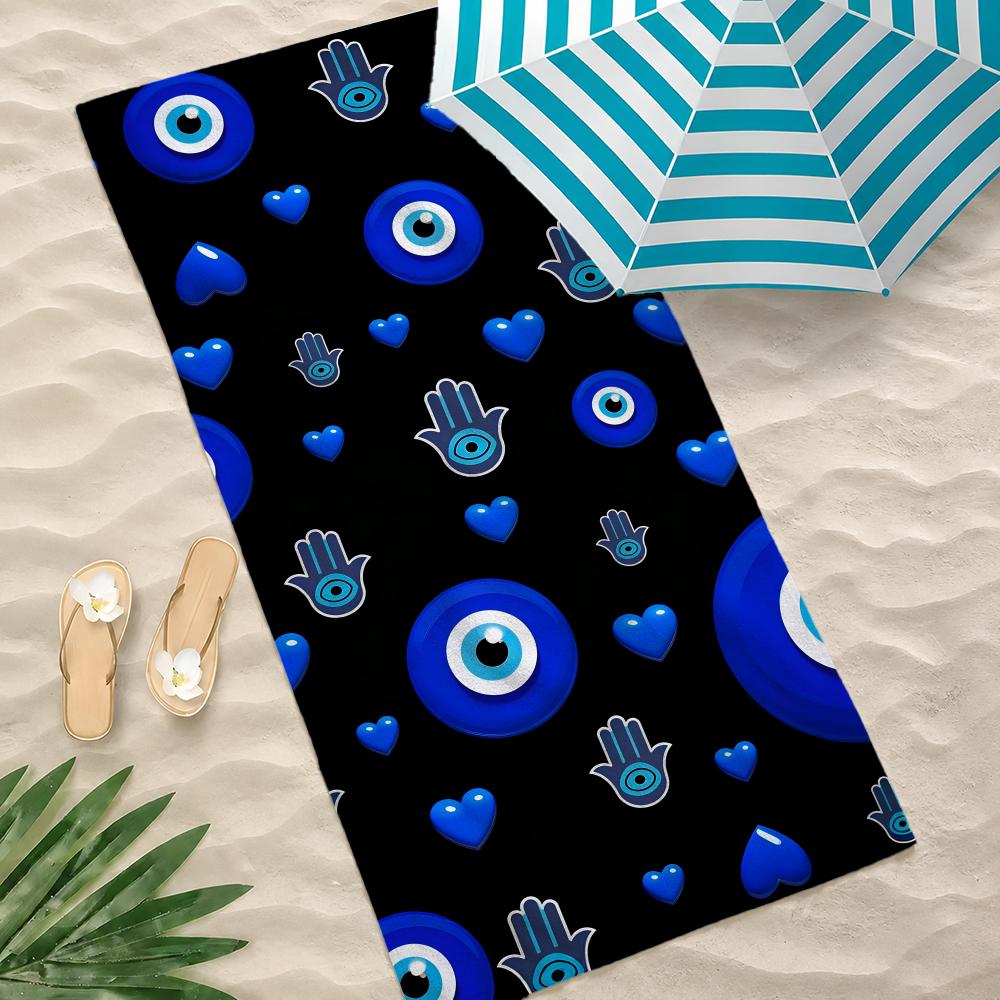 Evil Eyes Bath Towel Towel Soft Pool Gift For Travel Gym Shower Camping Quick Dry Sports Large Beach Towels