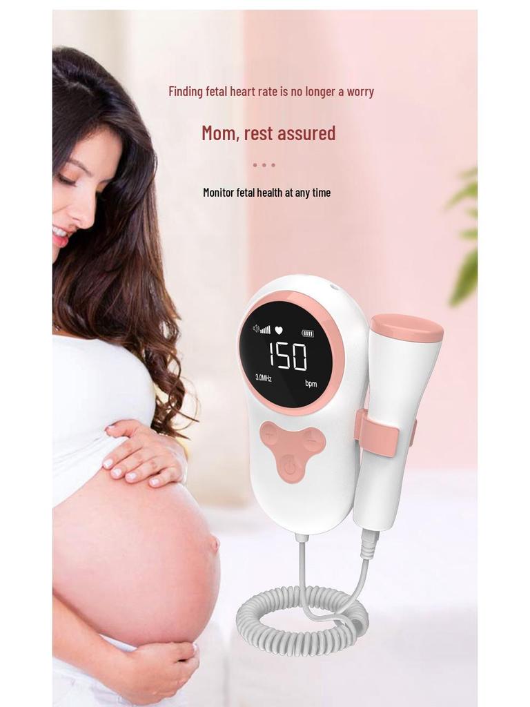 Portable Fetal Doppler Heartbeat Monitor for Pregnant Women