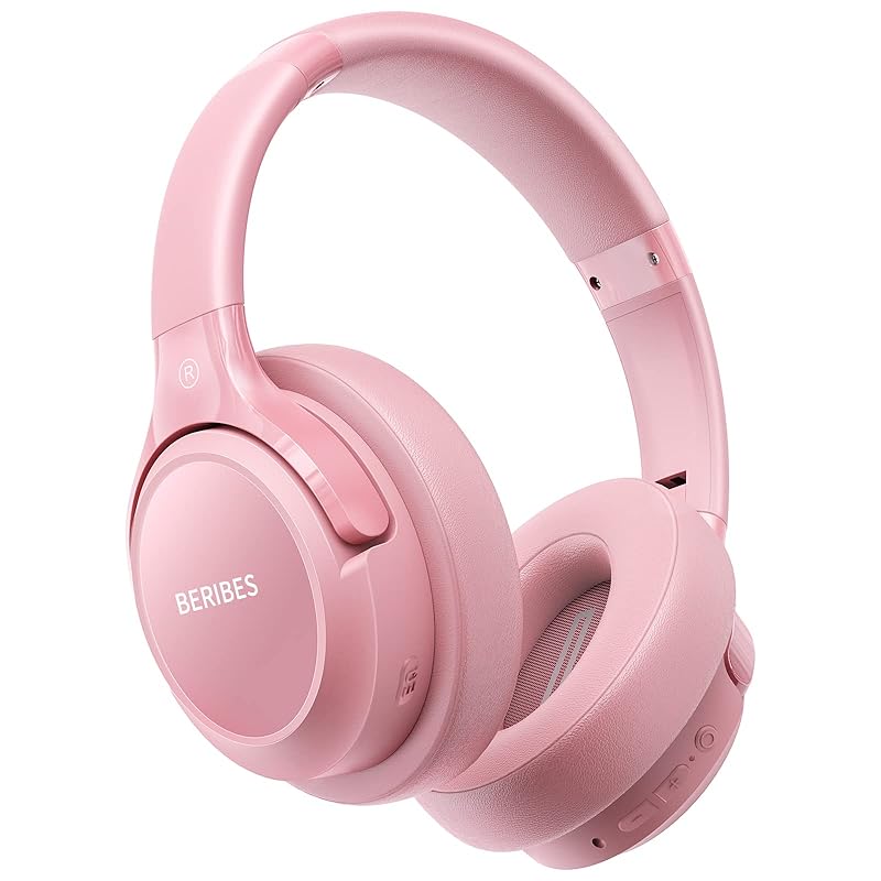 

BERIBES headphone bluetooth 55 hours playback 3 EQ modes wireless headphones Weighs only 180g comfortable fit HD Built-in microphone HIFI stereo…