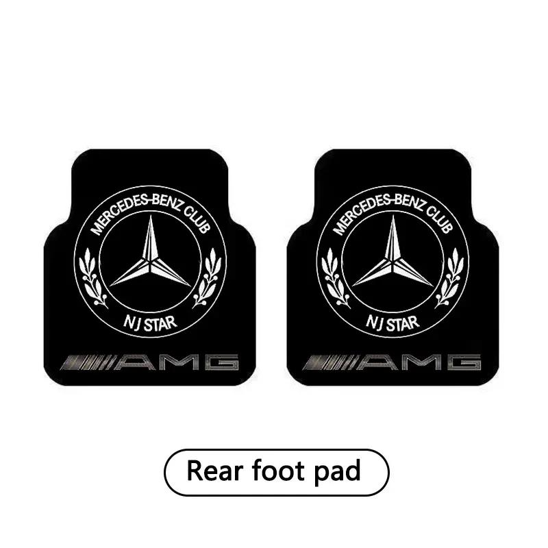 

Car Sticker For Benz PU Leather Car Floor Mats Quality Waterproof Auto Foot Pad Protector Pad For Mercedes Benz W204 W203 W211 W